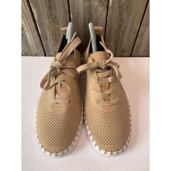 frogg toggs Womens Travelers Lace-up Comfort Shoe Beige Size 9 - Picture 2 of 10